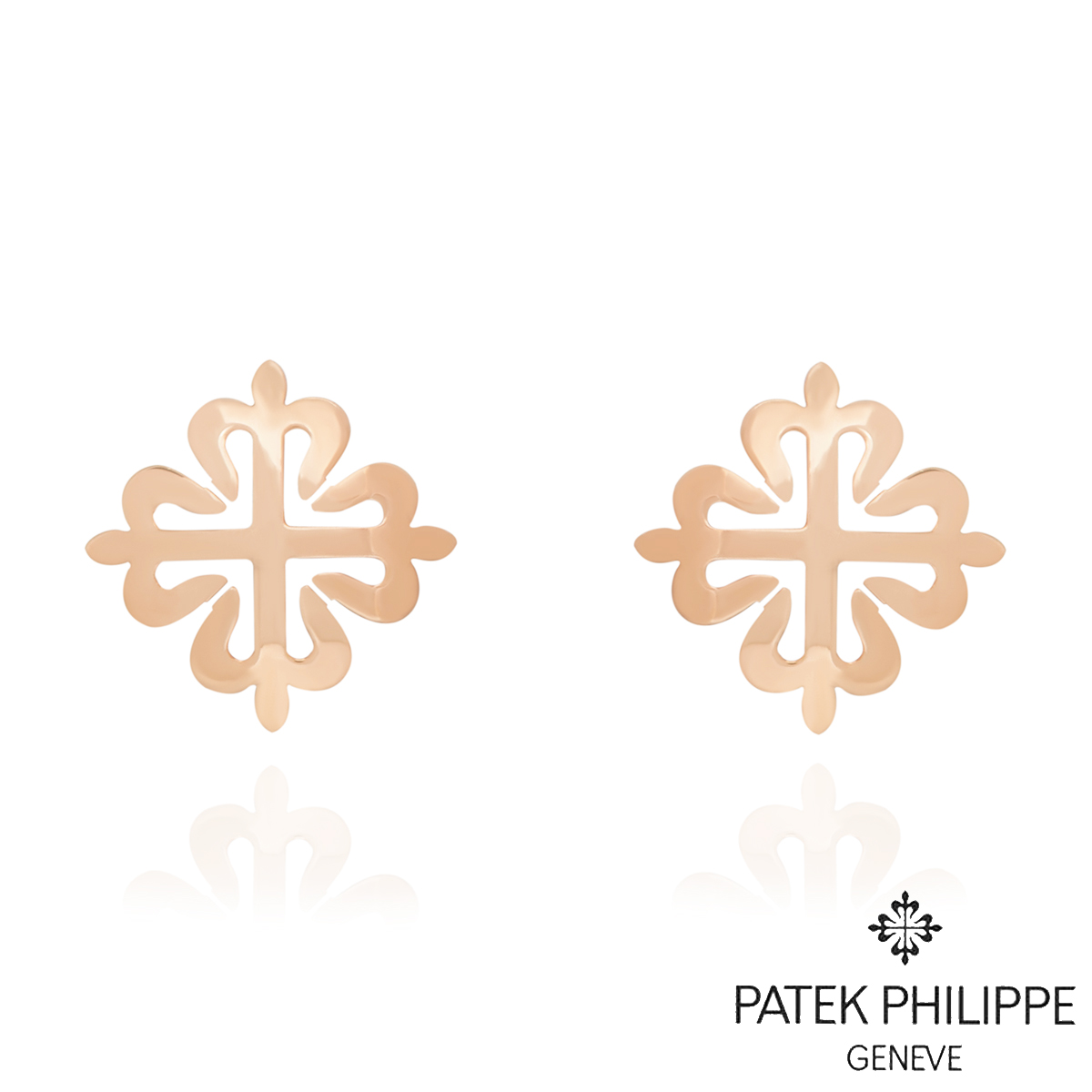 Patek Philippe Rose Gold Calatrava Cross Cufflinks 205.9083R-001